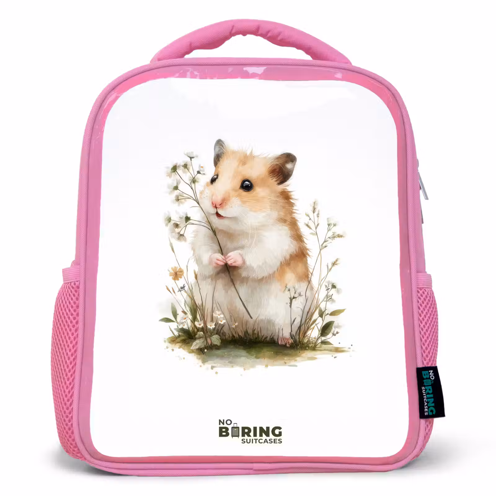 Kinderrugzak - Roze - Dier - Natuur - Hamster — 1