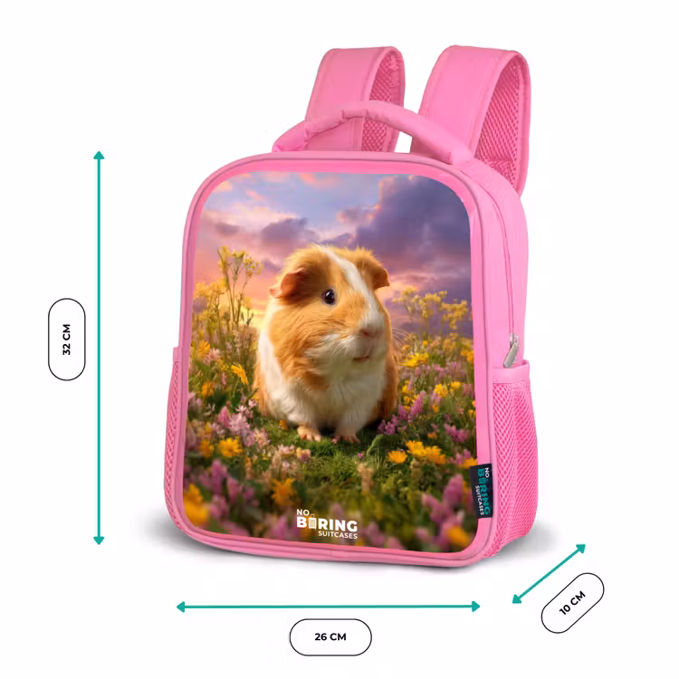 Kinderrugzak - Roze - Cavia - Natuur - Dier — 3