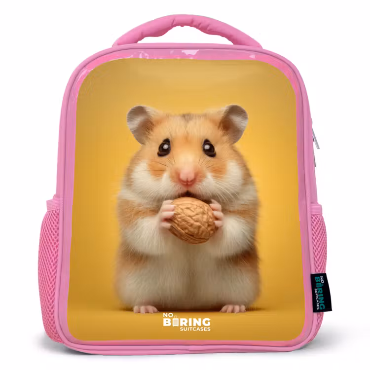 Kinderrugzak - Roze - Hamster - Walnoot - Dier — 1