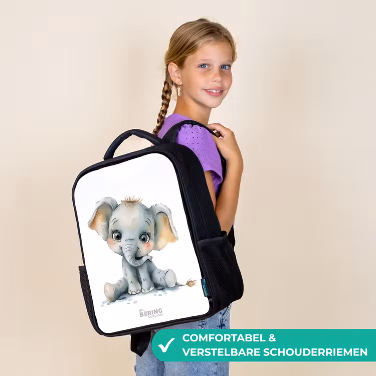 Kinderrugzak - Zwart - Baby olifant — 3