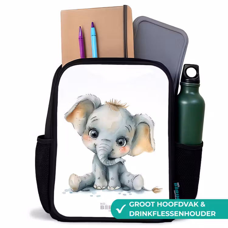 Kinderrugzak - Zwart - Baby olifant — 4