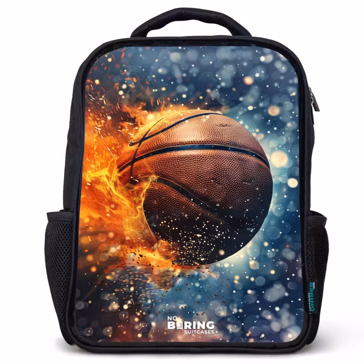 Kinderrugzak - Zwart - Bruisende basketbal — 1