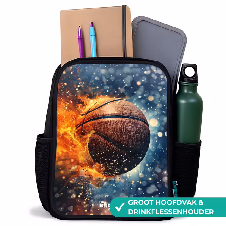 Kinderrugzak - Zwart - Bruisende basketbal — 4