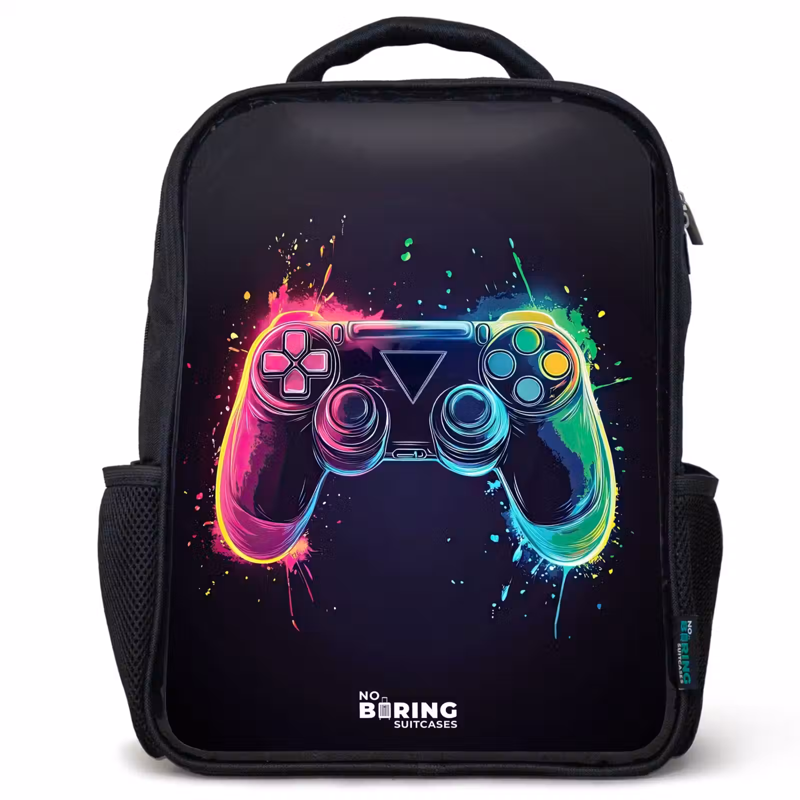 Kinderrugzak - Zwart - Game - Controller - Kleurrijk — 1