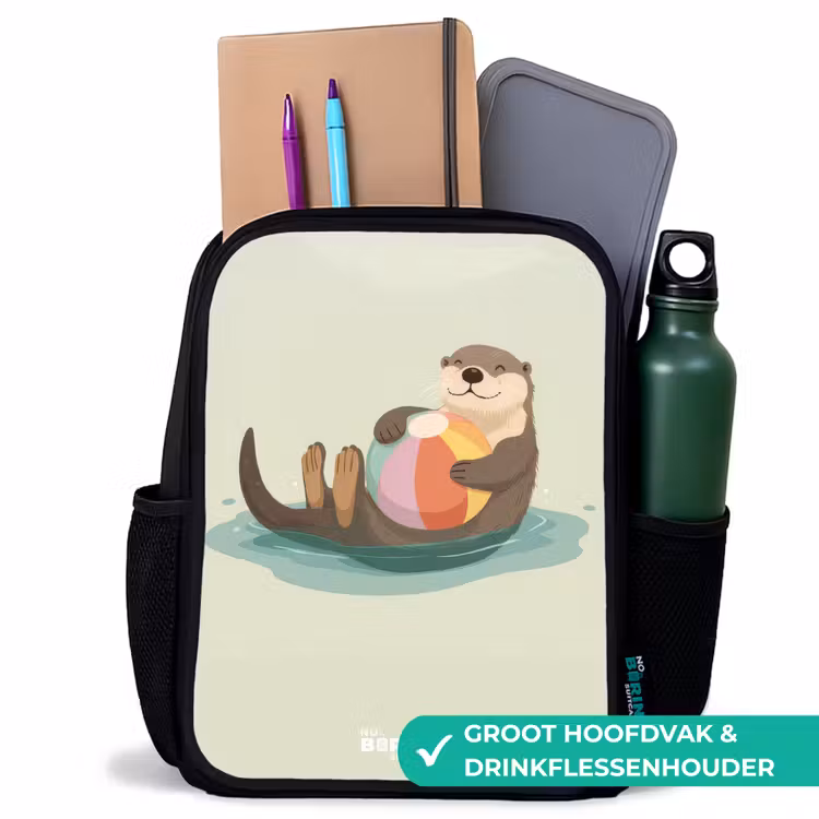 Kinderrugzak - Zwart - Otter - Strandbal - Water — 4