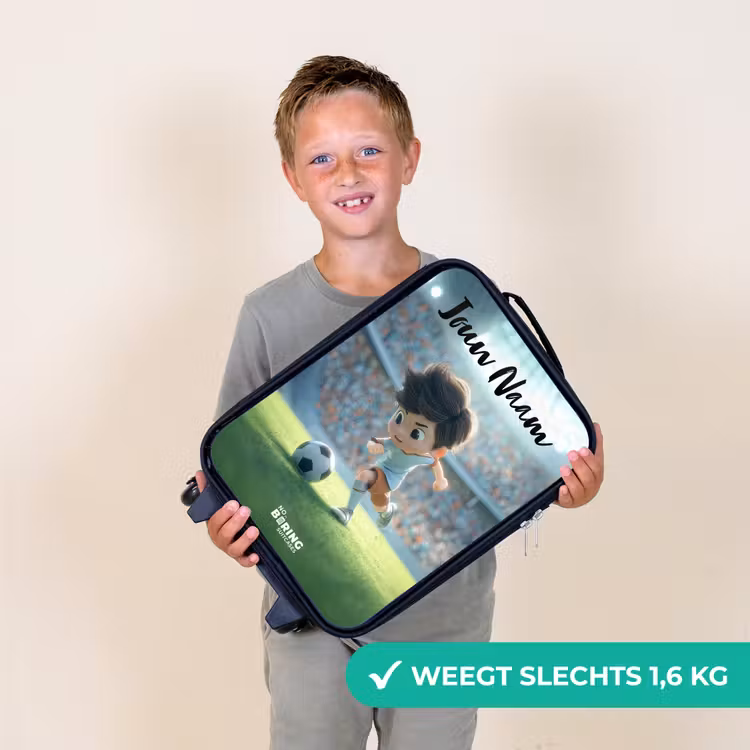 Kinderkoffers met naam - Jongen - Stadion - Voetbal - Zonlicht — 3