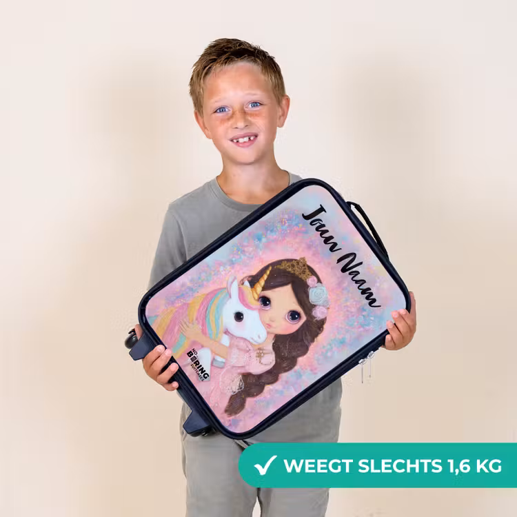 Kinderkoffers met naam - Meisje - Eenhoorn - Glitter — 3