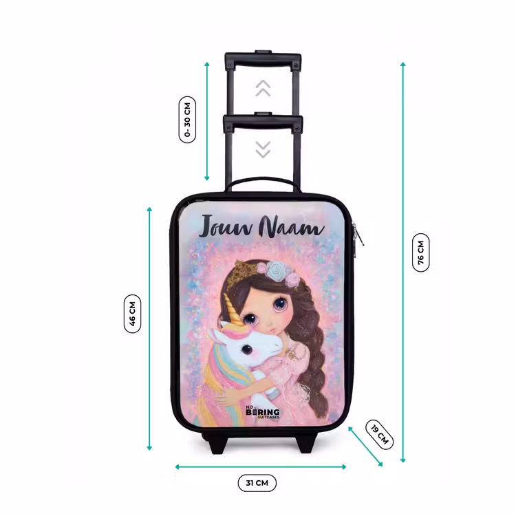 Kinderkoffers met naam - Meisje - Eenhoorn - Glitter — 7