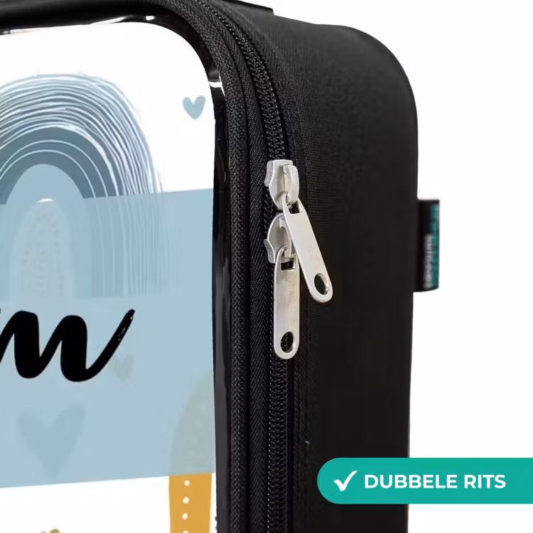 Kinderkoffers met naam - Patroon - Regenboog - Hartjes — 6