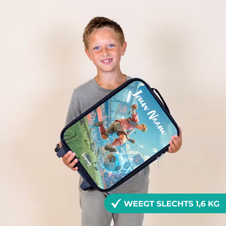 Kinderkoffers met naam - Stadion - Voetballer - Bal - Elektrisch — 3