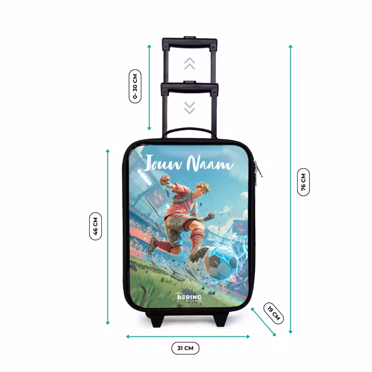 Kinderkoffers met naam - Stadion - Voetballer - Bal - Elektrisch — 7