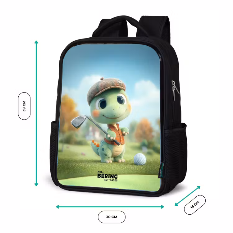 Kinderrugzak - Zwart - Golf - Dino - Groen — 5