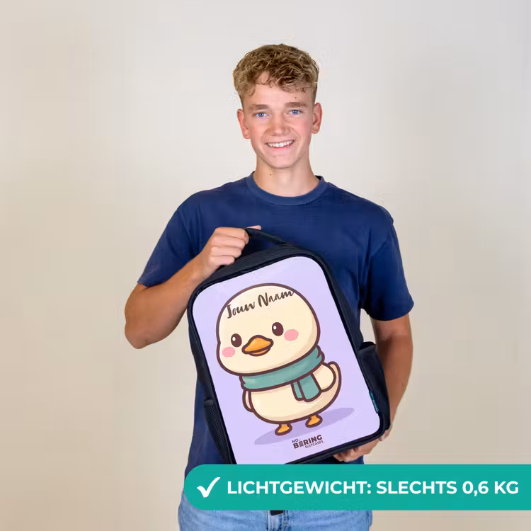 Kinderrugzak - Zwart - Kawai - Eend - Sjaal β 2