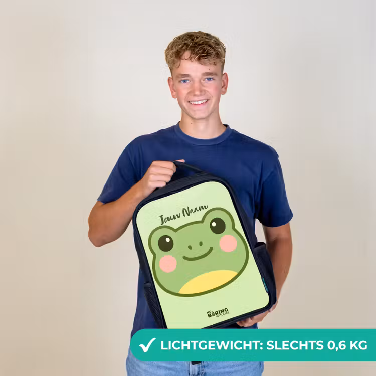 Kinderrugzak - Zwart - Kawai - Kikker - Groen — 2
