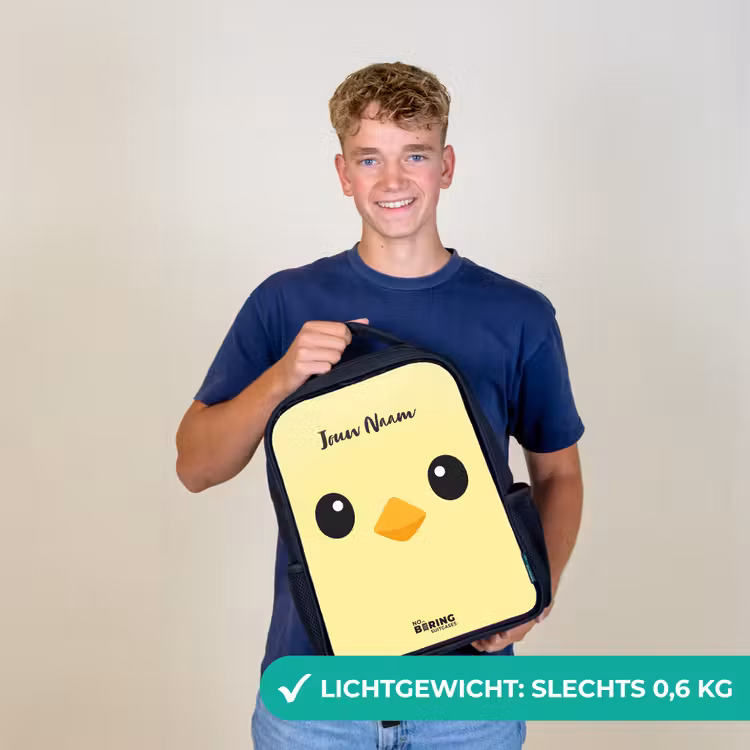 Kinderrugzak - Zwart - Kawai - Kuiken - Geel — 2