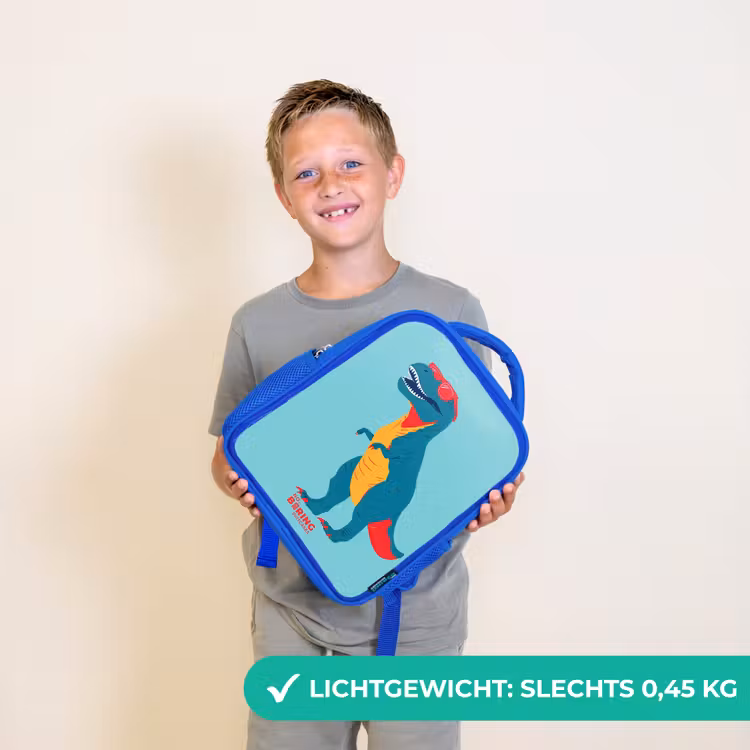 Kinderrugzak - Blauw - Coole T. rex met zonnebril — 2