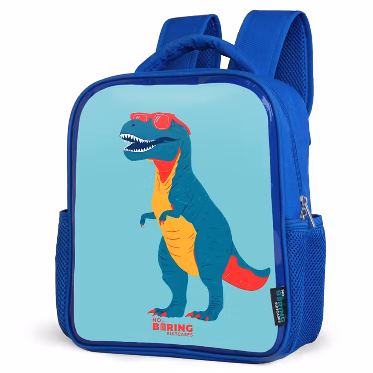 Kinderrugzak - Blauw - Coole T. rex met zonnebril — 7