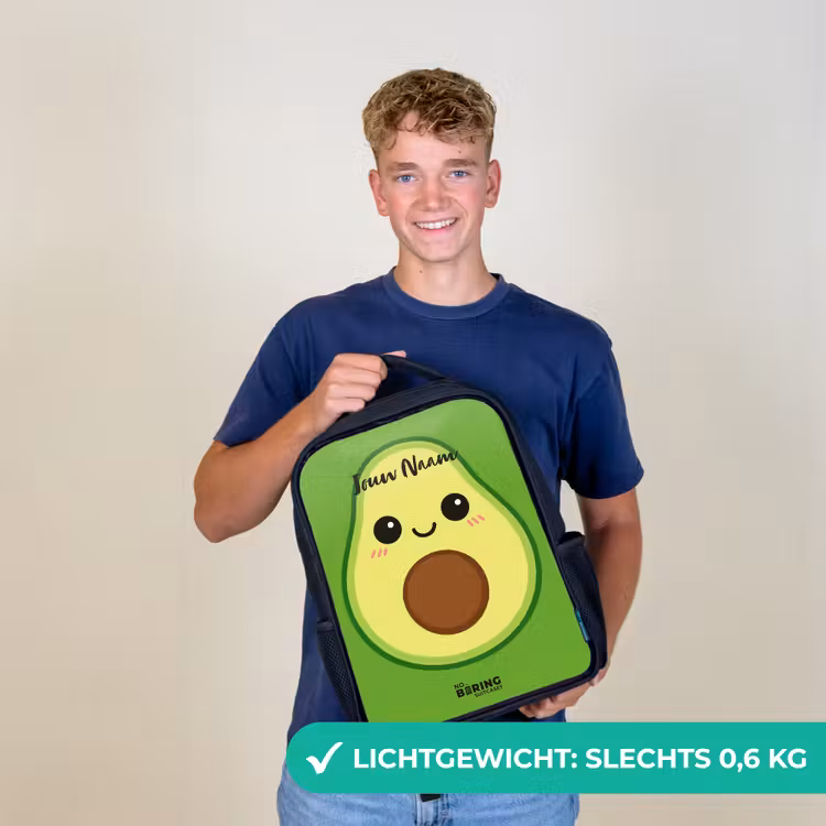 Kinderrugzak - Zwart - Kawai - Avocado - Groen — 2