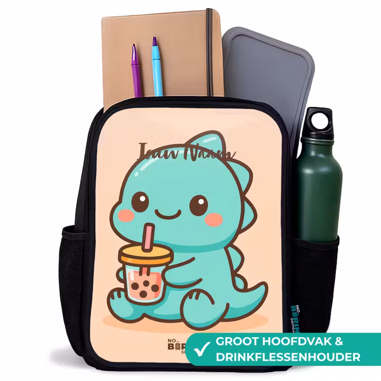 Kinderrugzak - Zwart - Kawai - Dino - Bubbletea — 4