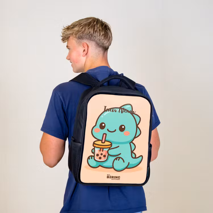 Kinderrugzak - Zwart - Kawai - Dino - Bubbletea — 6
