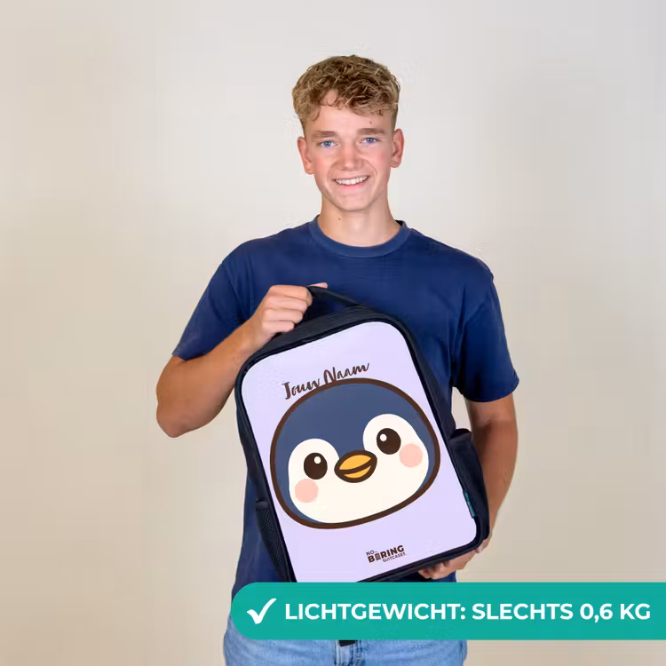 Kinderrugzak - Zwart - Pinguïn — 2