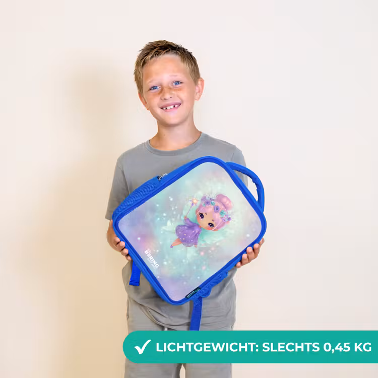 Kinderrugzak - Blauw - Bloemenfee in pastelglans — 2