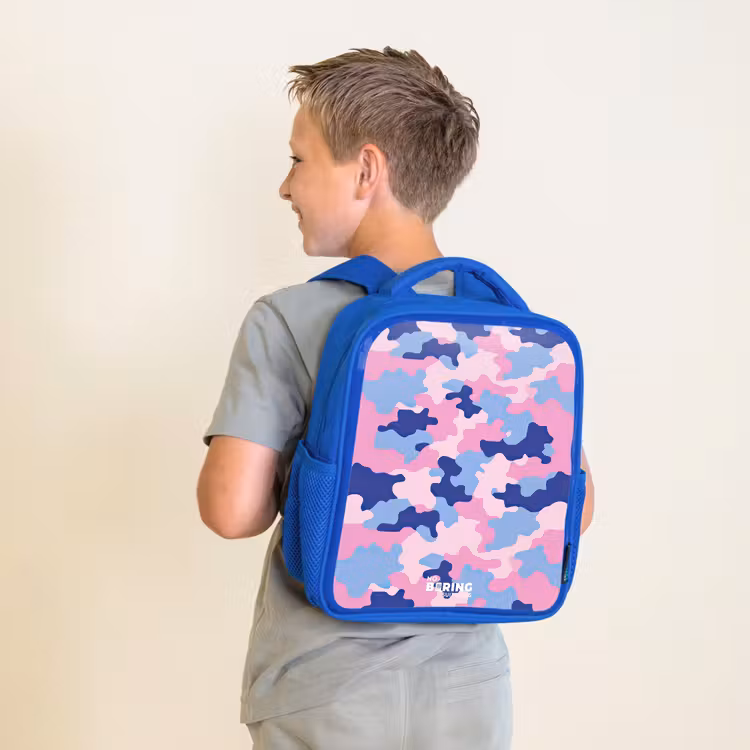 Kinderrugzak - Blauw - Camouflage - Roze - Blauw — 3