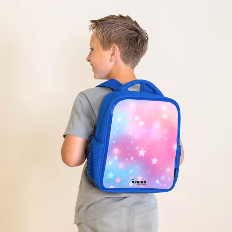Kinderrugzak - Blauw - Sterren - Roze - Blauw — 3
