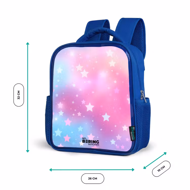 Kinderrugzak - Blauw - Sterren - Roze - Blauw — 5