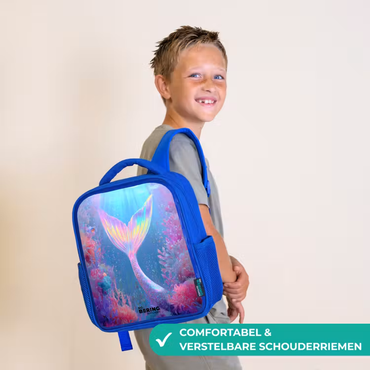 Kinderrugzak - Blauw - Zeemeermin - Koraal - Water — 4