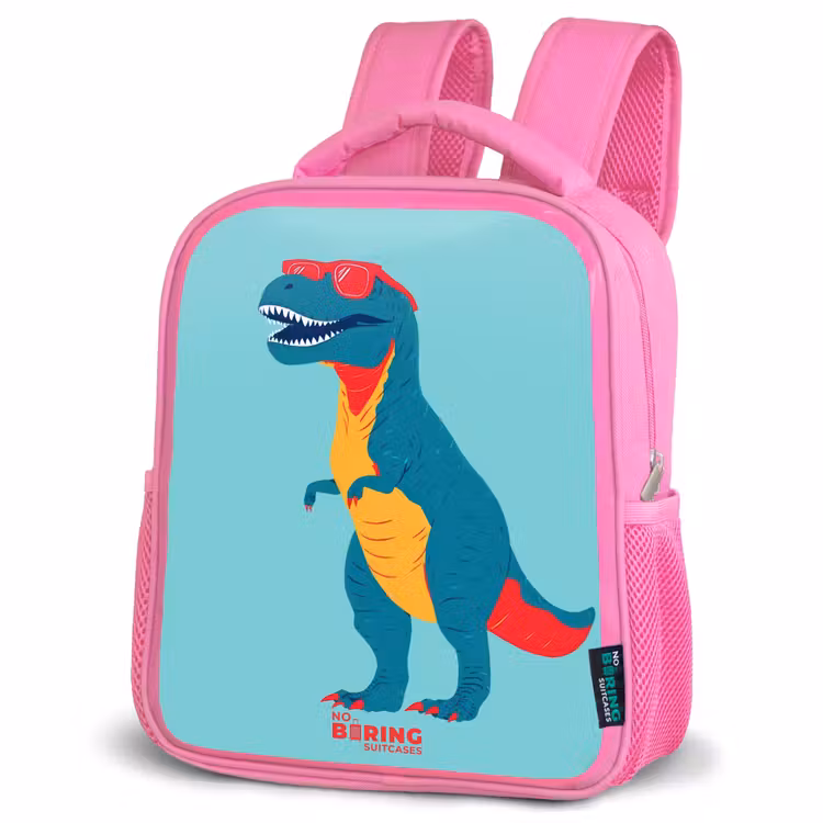 Kinderrugzak - Roze - Coole T. rex met zonnebril — 4