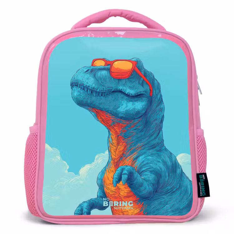 Kinderrugzak - Roze - Dino met zonnebril β 1