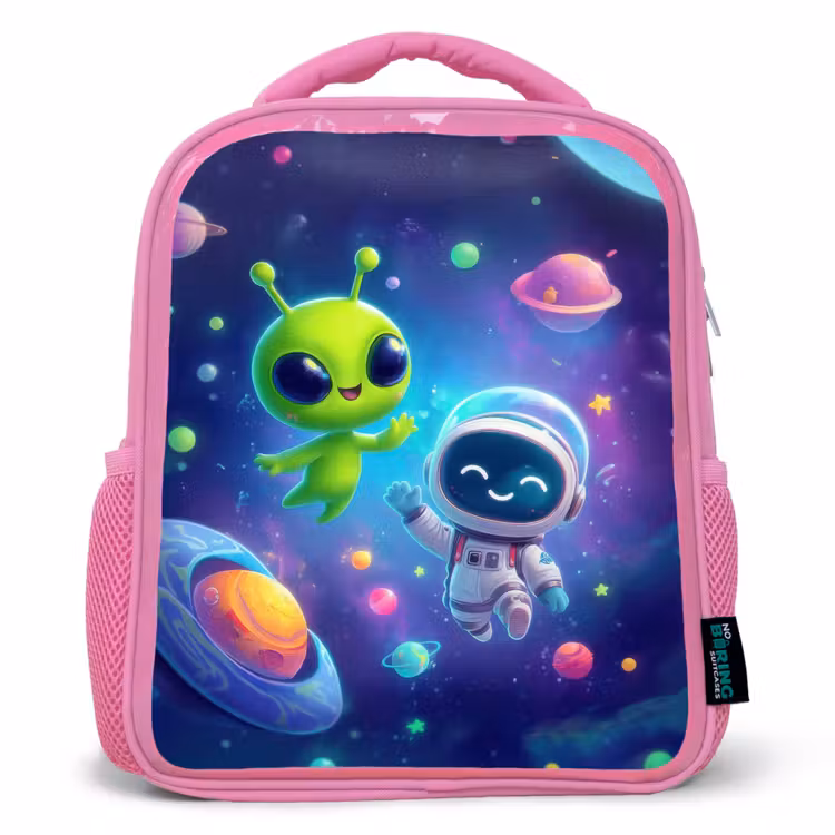 Kinderrugzak - Roze - Vriendschap tussen sterren en planeten — 1