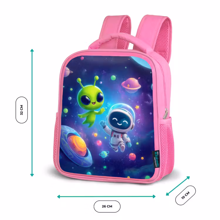 Kinderrugzak - Roze - Vriendschap tussen sterren en planeten — 3