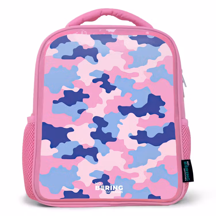 Kinderrugzak - Roze - Camouflage - Roze - Blauw — 1