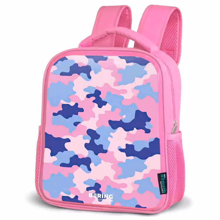 Kinderrugzak - Roze - Camouflage - Roze - Blauw — 4