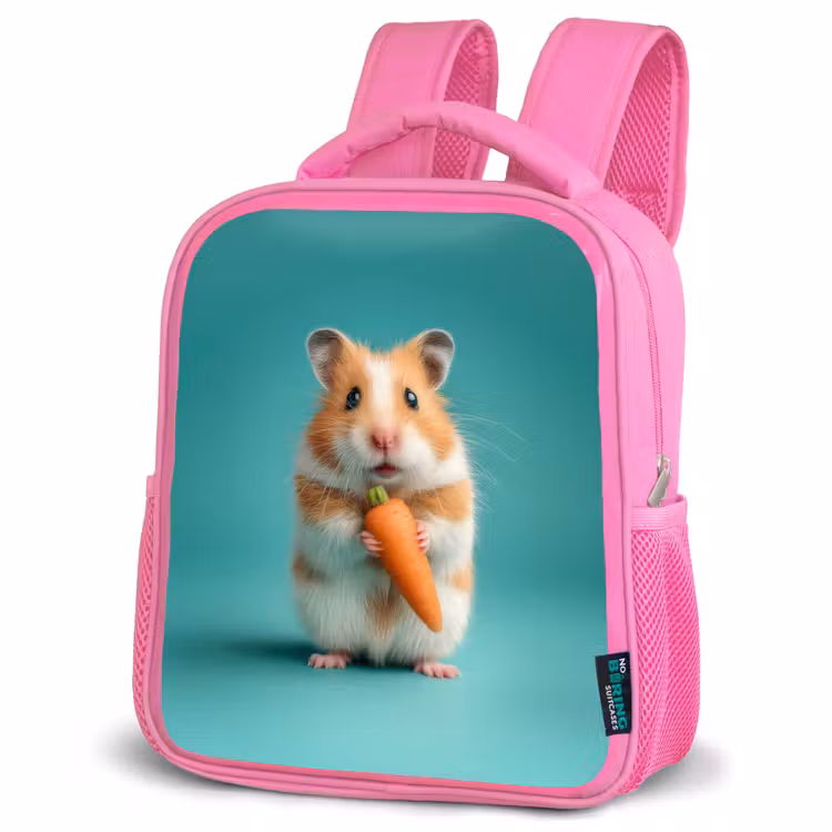 Kinderrugzak - Roze - Wortelgeluk in hamstervorm — 4