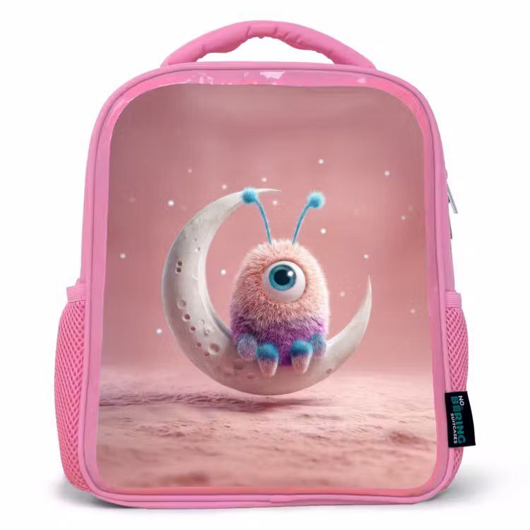 Kinderrugzak - Roze - Maanwachter met één oog — 1