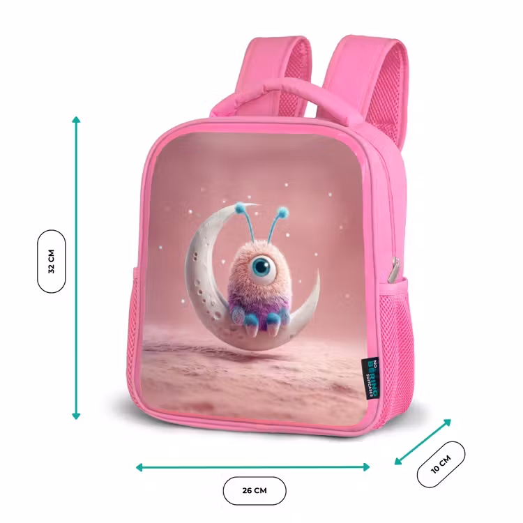Kinderrugzak - Roze - Maanwachter met één oog — 3