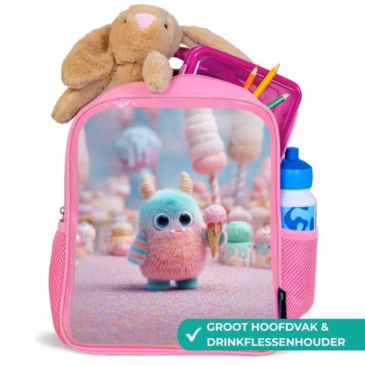 Kinderrugzak - Roze - Monsterlijk zoet avontuur — 2