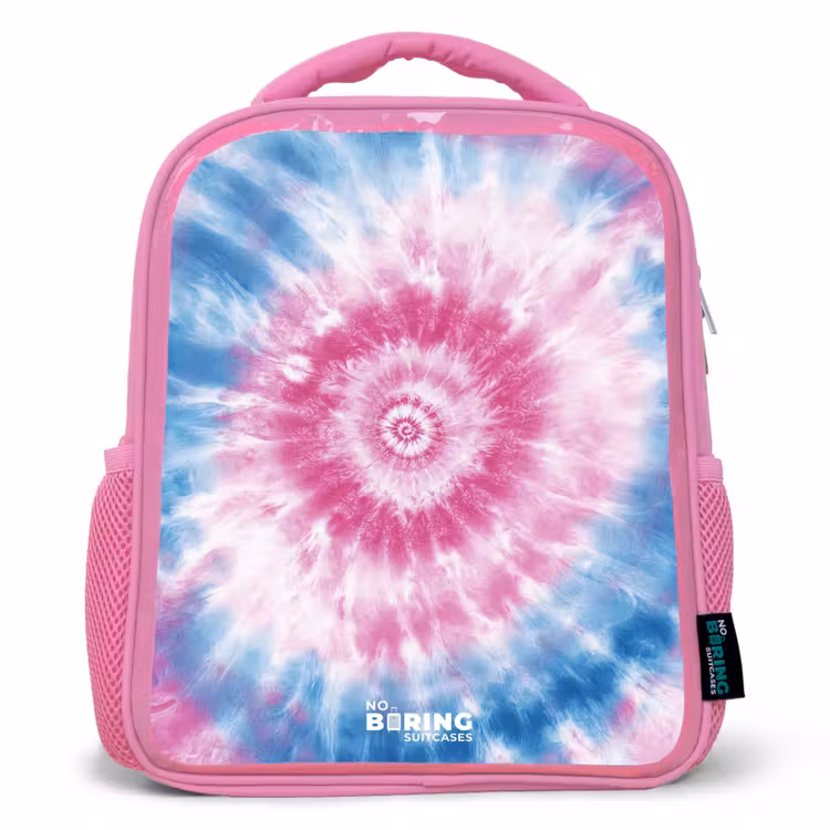 Kinderrugzak - Roze - Tie dye - Abstract - Blauw - Roze — 1