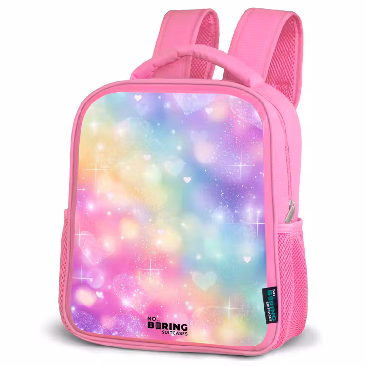 Kinderrugzak - Roze - Licht - Regenboog - Hartjes — 4