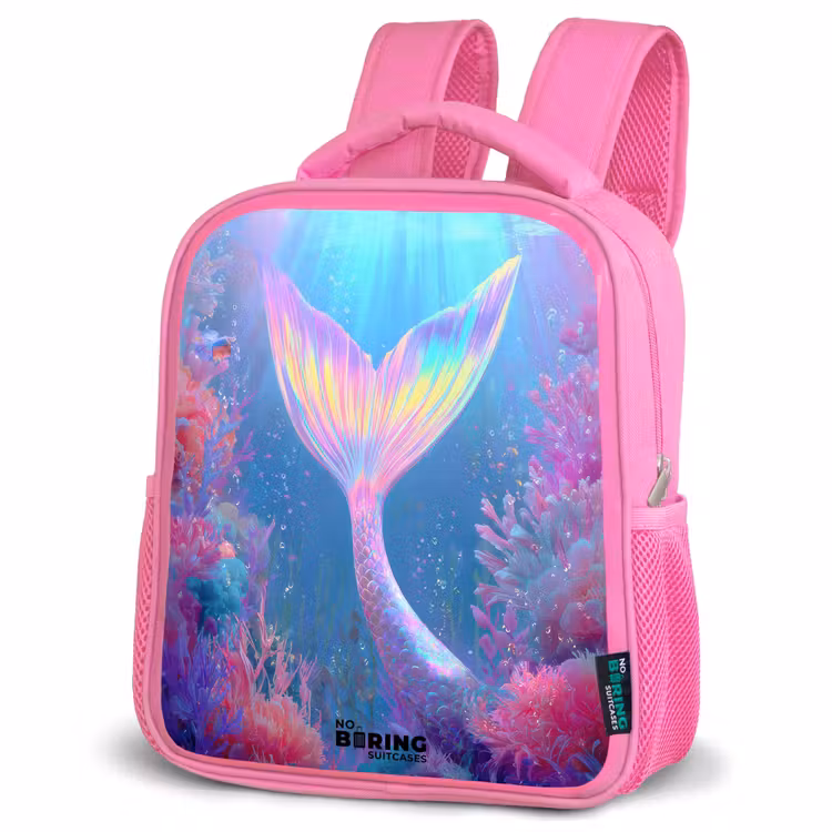 Kinderrugzak - Roze - Zeemeermin - Koraal - Water — 4