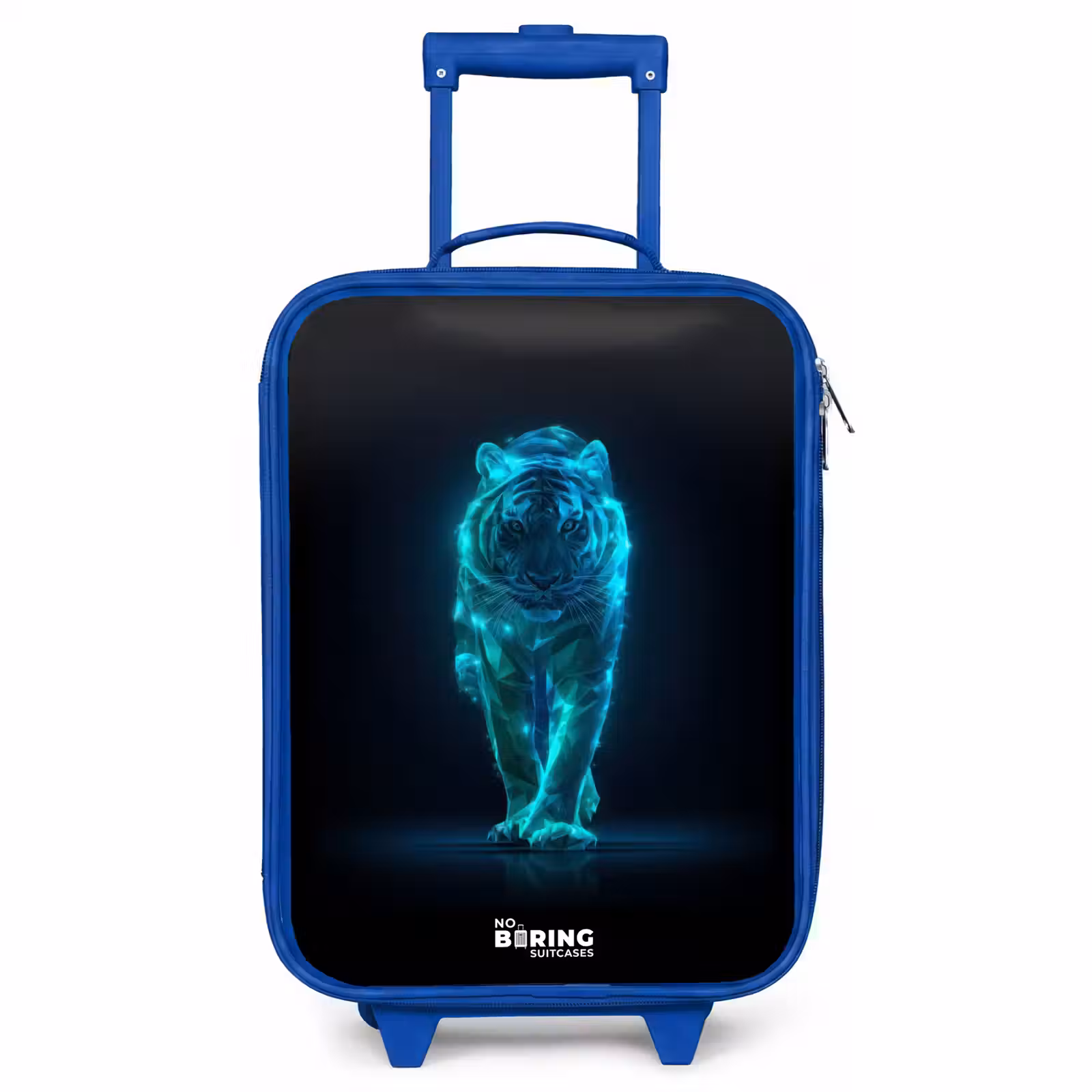 Kinderkoffer - Blauw - Gloeiende tijger in beweging — 1