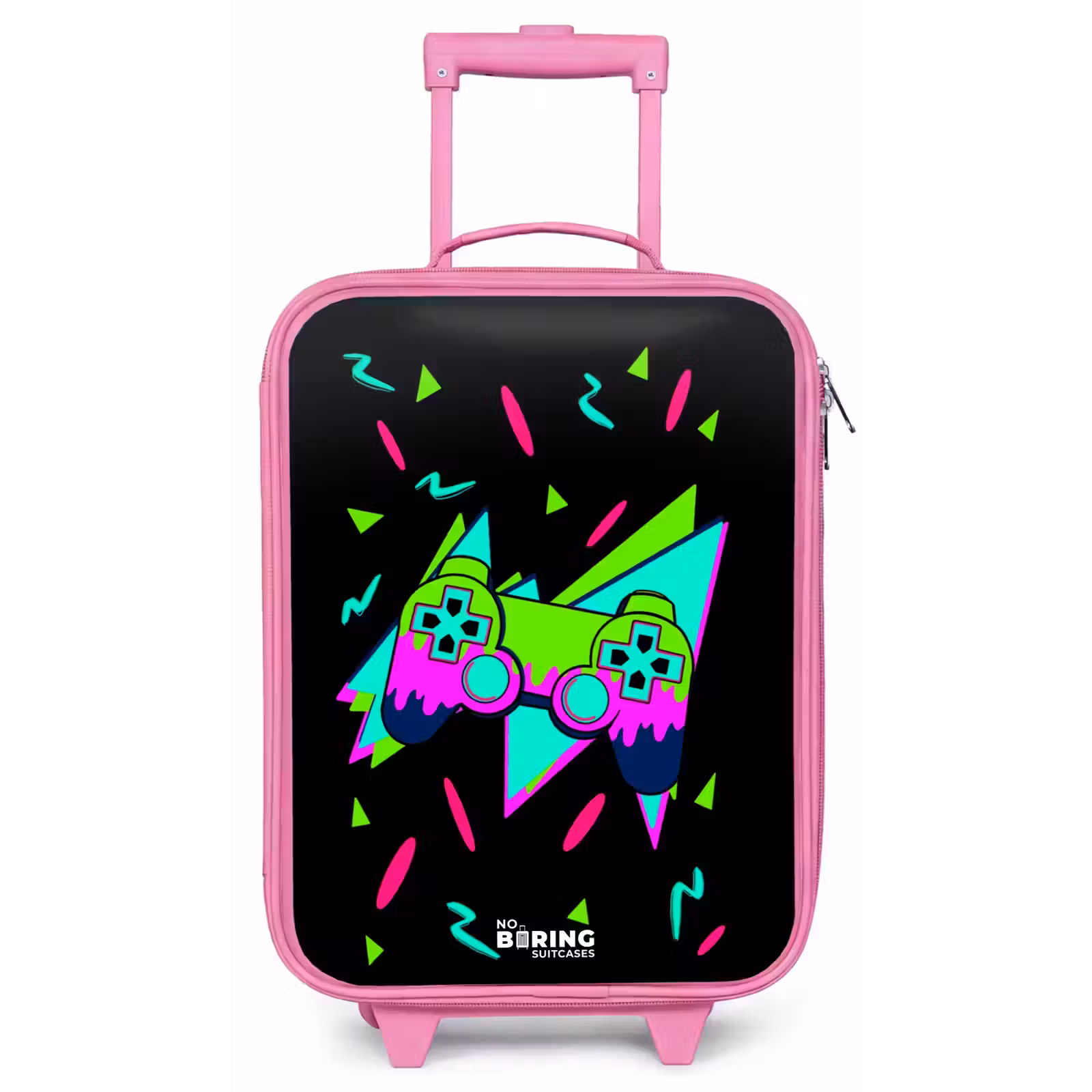 Kinderkoffer - Roze - Neon controller op zwart — 1