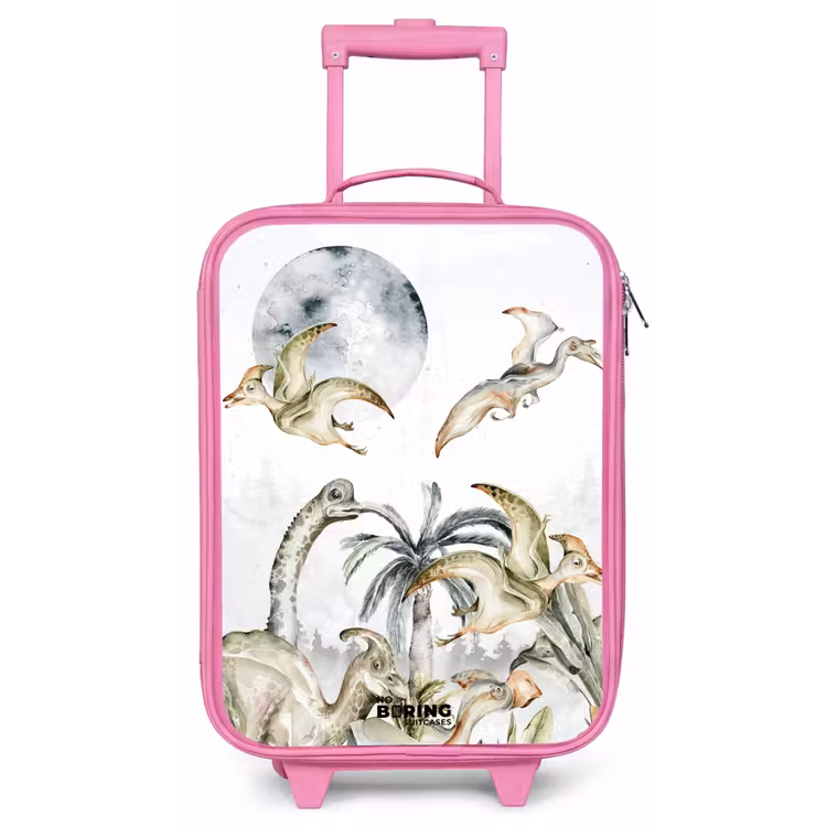 Kinderkoffer - Roze - Dino's in de jungle — 1