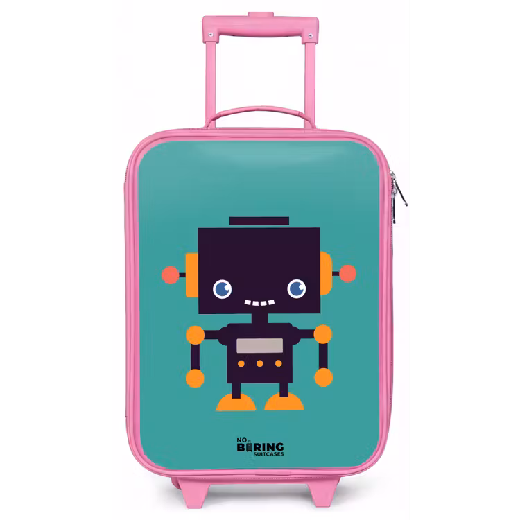 Kinderkoffer - Roze - Groene robot — 1
