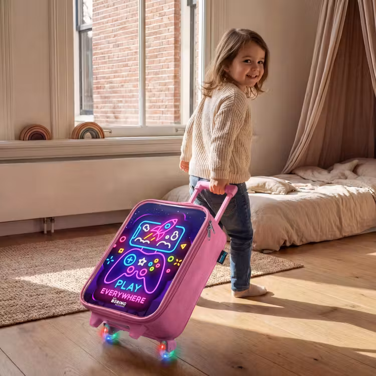 Kinderkoffer - Roze - Neonbord met controller — 3