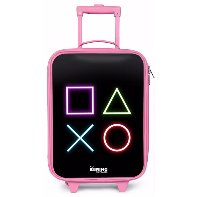 Kinderkoffer - Roze - Neonverlicthe symbolen — 1