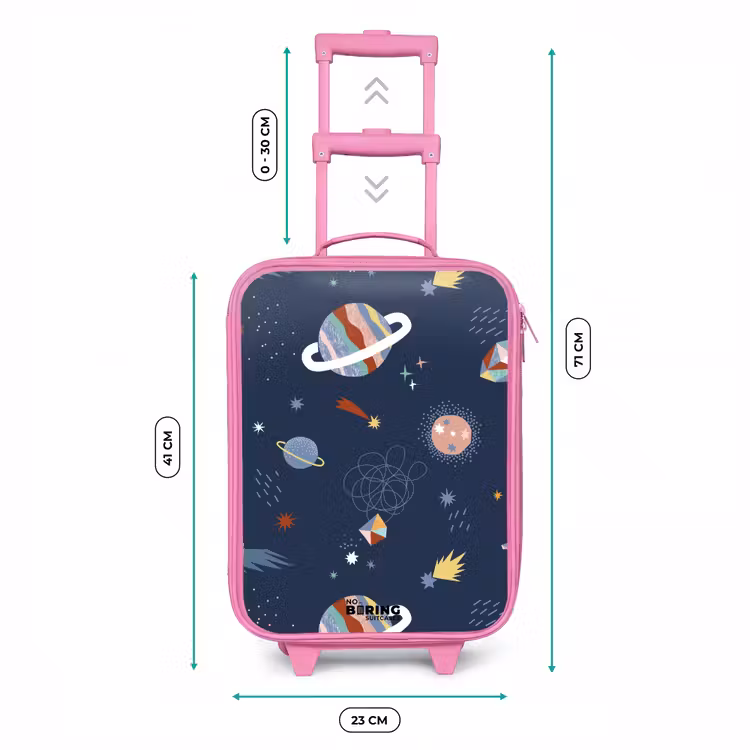 Kinderkoffer - Roze - Planeten in de hemel — 5